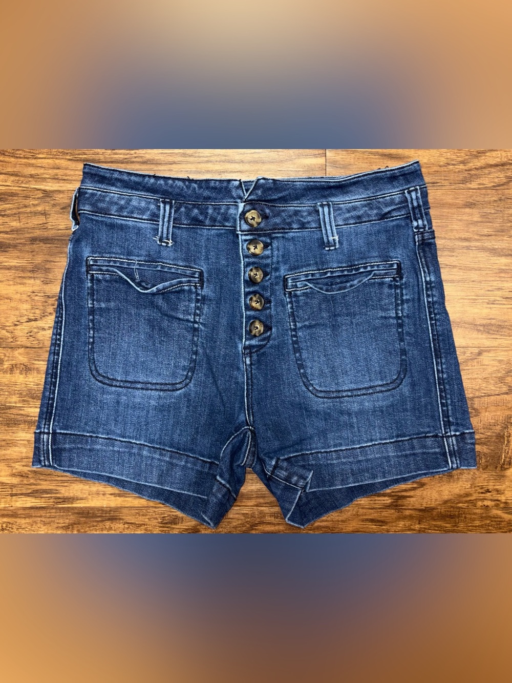 Anthropologie High Rise Slim Shorts Size 28